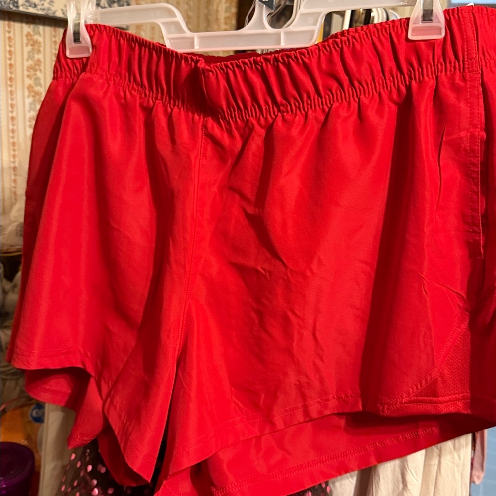Womens NWOT Athletic Works Sz XXXL Running Shorts Red